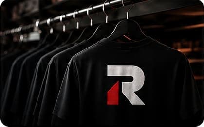 Camisetas prontas para separação